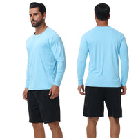Men UPF 50+ Long Sleeve T-Shirt, Rash Guard Breathable Tops, Pullover Shirt for Sport Fishing Hiking Workout Outdoor Beach - Buy online at  Vibe In Cart.