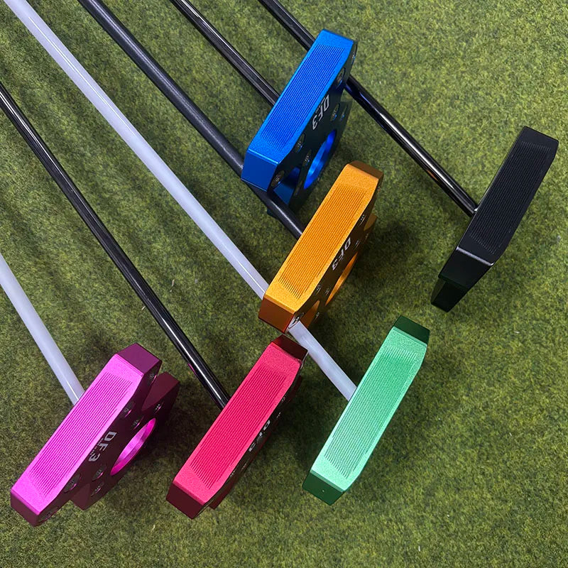 Right-Handed Golf Putter with Steel Shaft, 33-36 Inches, Black White