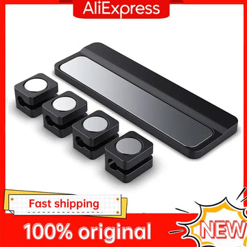 Adjustable Magnetic Plastic Cable Organizer for Under Desk