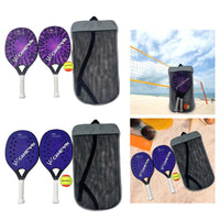 2x Beach Tennis Rackets Anti Slip Sweat Resistant Grip Portable Carbon Fiber - Buy online at  Vibe In Cart.