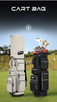 Travel Golf Bag with Fixed Club Holder, Nylon Material