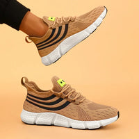 Comfortable Men's Running Shoes Summer Mesh Breathable Lightweight Outdoor Tennis Shoes Fashionable Versatile Balanced Sneakers - Buy online at  Vibe In Cart.