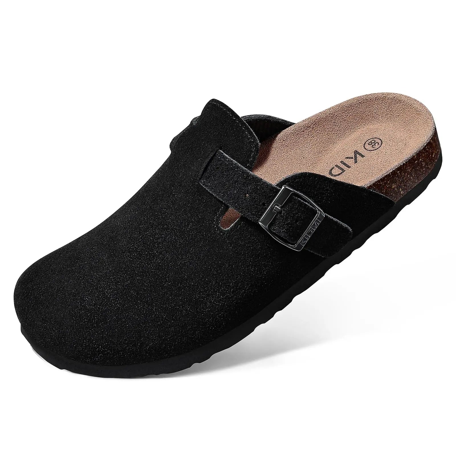 Men's Outdoor Slippers with Cow Suede Lining and EVA Insole