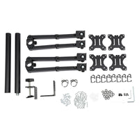 Adjustable Height Monitor Arm for 10-27 Inch Screens with 360 Degree Rotation in Black