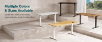 JHK Electric Standing Computer Desk Height Adjustable Workstation Ergonomic Work Table with Metal Frame For Home Office - Buy online at  Vibe In Cart.