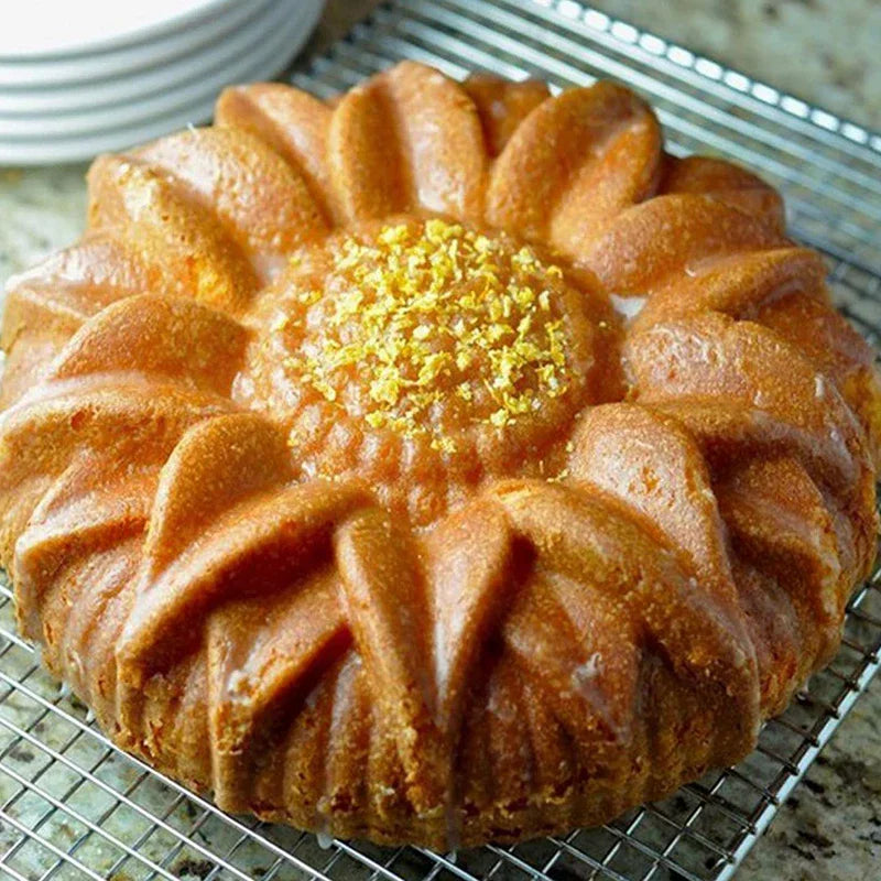 Sunflower Silicone Mold Cake Flower Pan 10Inch Cake Bakeware Baking Tools Round Bread Loaf Pizza Toast With Anti-scalding Handle - Buy online at  Vibe In Cart.