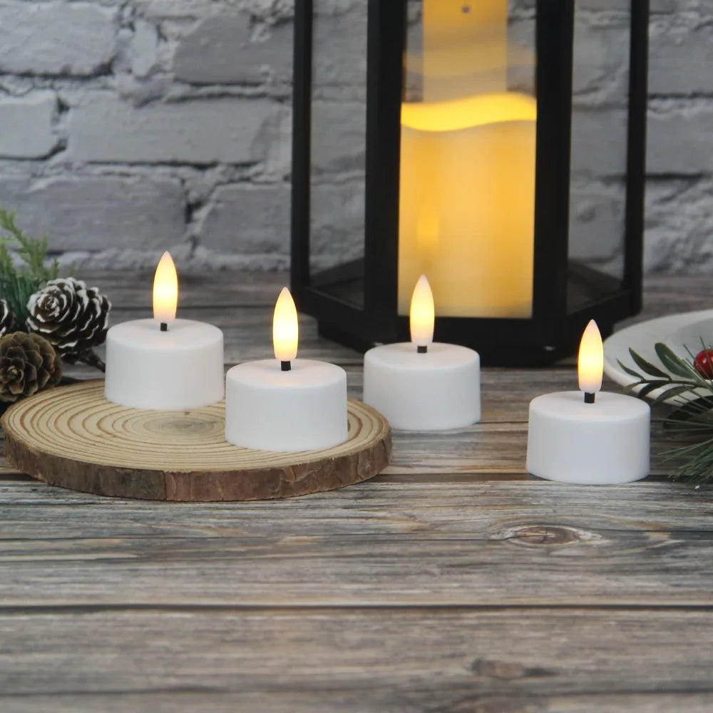 4-12Pcs LED Flameless Candle Light Battery Operated LED Creative Candles Tea Lights Halloween Christmas Party Decor Candle Light - Buy online at  Vibe In Cart.