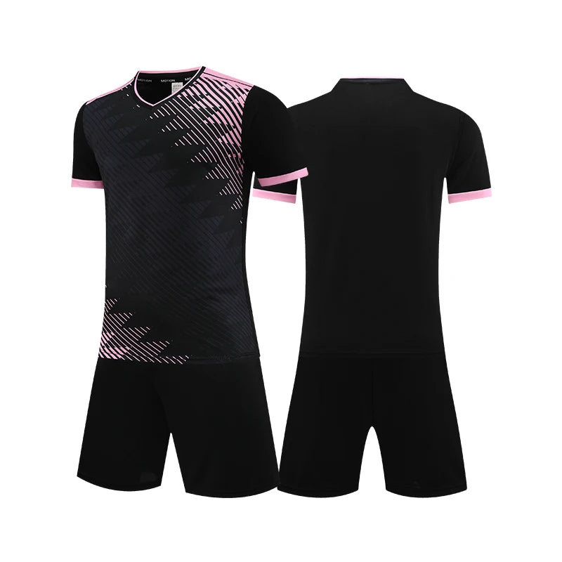 Soccer Uniform Set for Adults and Kids with Shirt and Shorts
