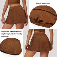 Women's fashion 2-in-1 golf tennis skirt pleated fitness suit with inner pocket, women's sexy style - Buy online at  Vibe In Cart.