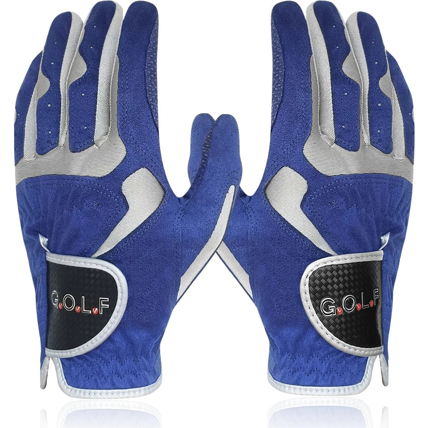 1pc golf gloves for men women left right hand GvOvLvF Brand new Fabric lycra sports gloves pair golfer gift blue white - Buy online at  Vibe In Cart.