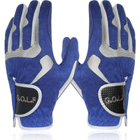 1pc golf gloves for men women left right hand GvOvLvF Brand new Fabric lycra sports gloves pair golfer gift blue white - Buy online at  Vibe In Cart.