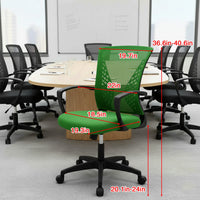Office Chair Mesh Chair Ergonomic Computer Desk Chair Mid Back Swivel Lumbar Support with Armrest - Buy online at  Vibe In Cart.