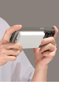 Titanium Ash Matte Translucent Magnetic Phone Case with Lens Protector