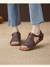 Women's Open-Toe Flat Sandals with Cross Strap & Adjustable Ankle Strap - Summer Casual Lightweight Walking Shoes for Women, Min - Buy online at  Vibe In Cart.