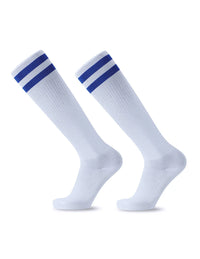 White Black Stripes Football Soccer Socks For Men Teenages Kids Boys Over the Calf Baseball Rugby Athletic Socks Women Girls - Buy online at  Vibe In Cart.