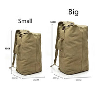 Large Capacity Outdoor Bags Travel Hiking Climbing Tactical Backpack Bag Men Women Canvas Bucket Bag Shoulder Sports Bag - Buy online at  Vibe In Cart.