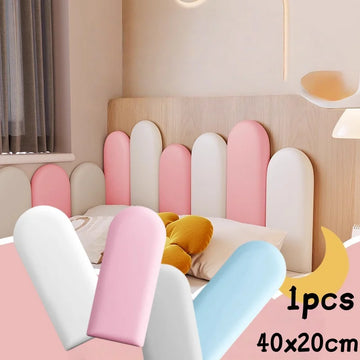 1PC 40x20cm Nordic Style Headboard Bedroom Head Board Stickers Room Anti-collision Wall Panels Home Decoration - Buy online at  Vibe In Cart.