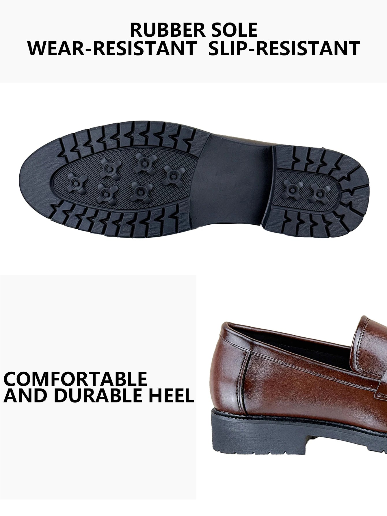 Men's Formal Leather Shoes British Style Oxford Loafers Round Toe Breathable Non-Slip Business Dress Wedding Office Casual Shos - Buy online at  Vibe In Cart.