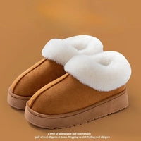 Anti-slip Shoe Thick Plush Snow Boots 2025 New Women Faux Suede Platform Fur Winter Boots Woman Slip On Warm Cotton Padded Shoes - Buy online at  Vibe In Cart.