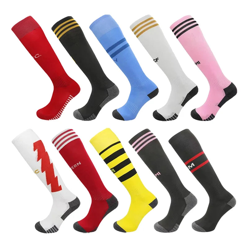 23-24 Season European Football Club Styles Children Adults Soccer Socks Boys Kid's Long Knee High Towel Bottom Sports Sock - Buy online at  Vibe In Cart.