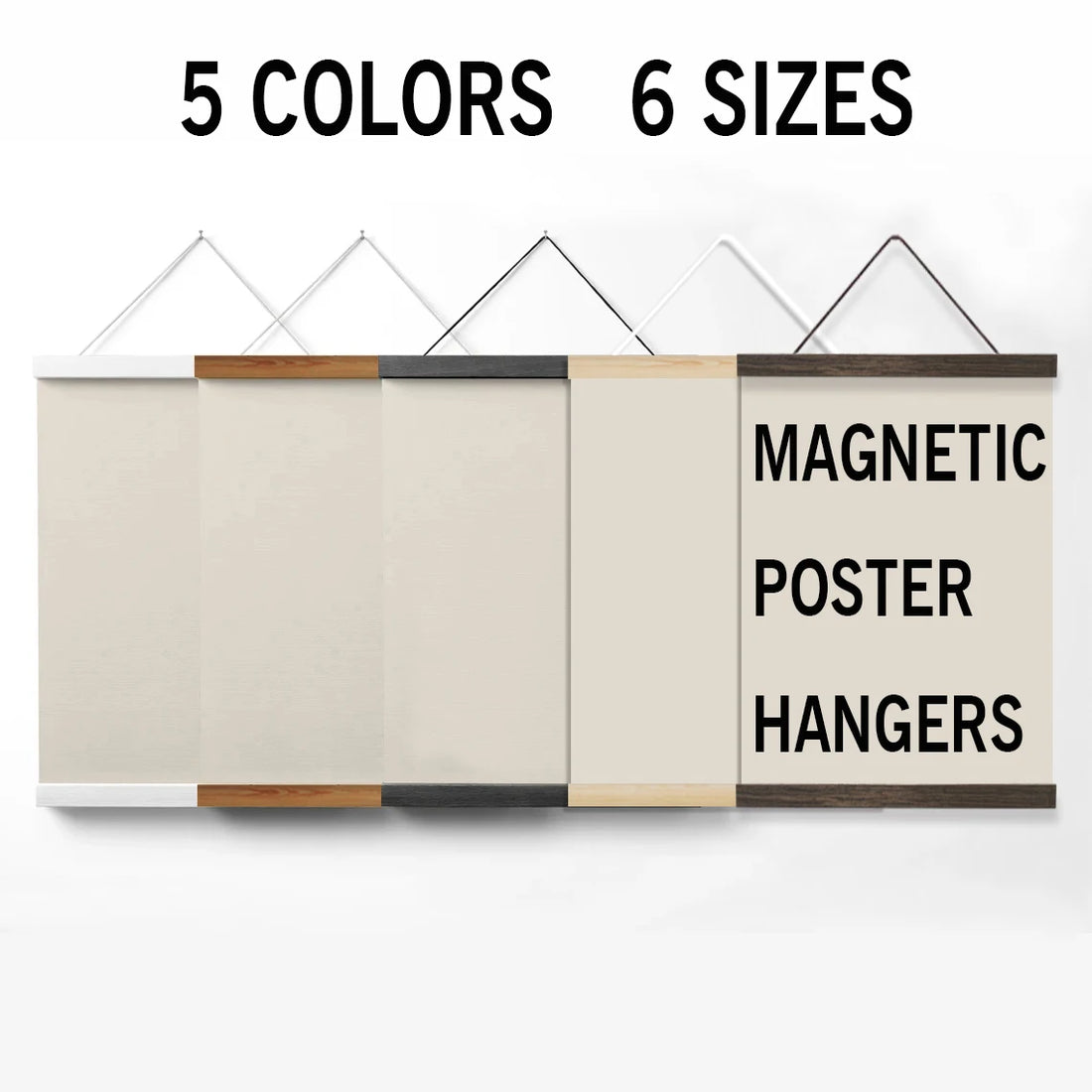 1PC Magnetic Wooden Picture Hanger Frames Poster Photos Wall Art Canvas Prints Paintings Teak Pine Wood Living Room Home Decor - Buy online at  Vibe In Cart.
