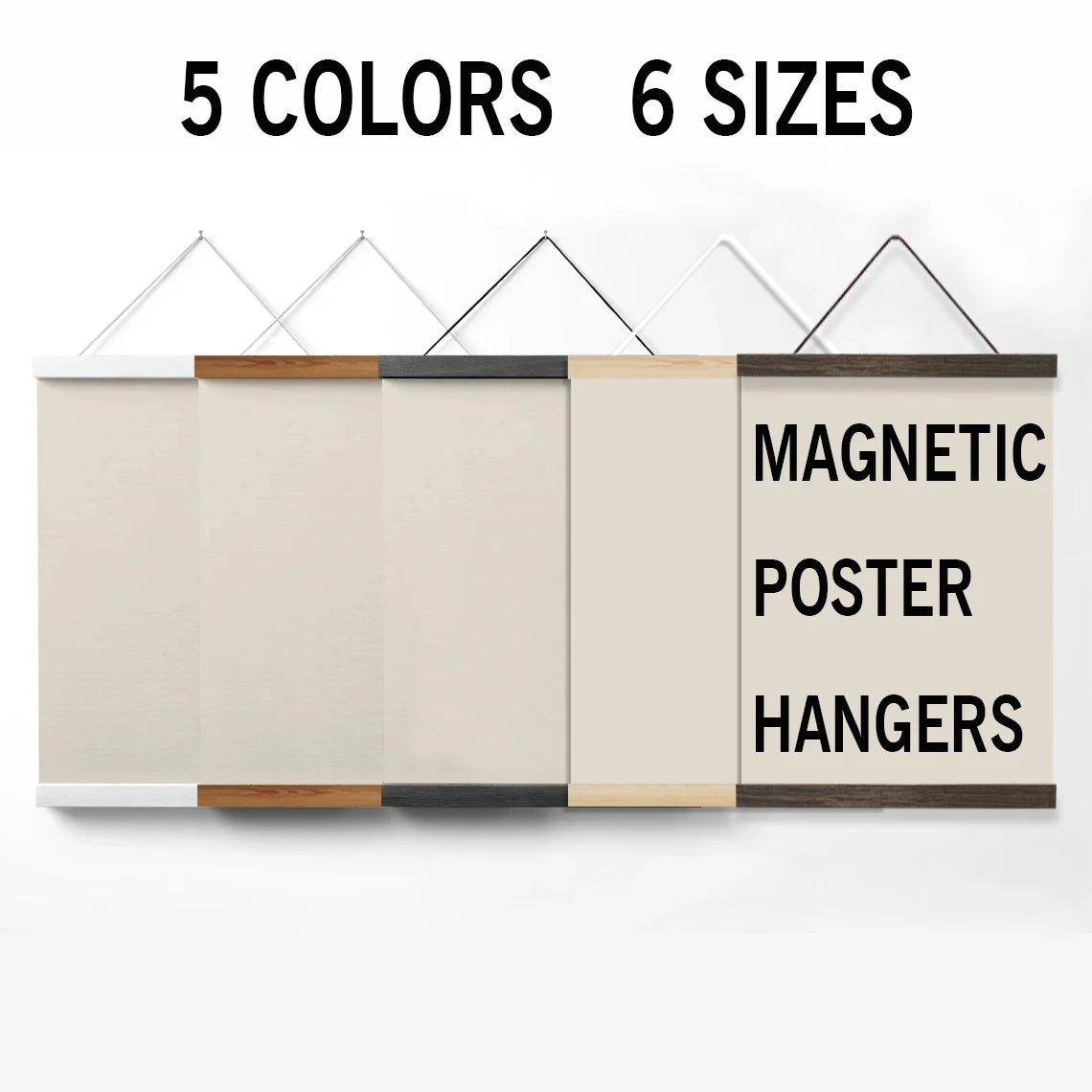 1PC Magnetic Wooden Picture Hanger Frames Poster Photos Wall Art Canvas Prints Paintings Teak Pine Wood Living Room Home Decor - Buy online at  Vibe In Cart.