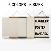 1PC Magnetic Wooden Picture Hanger Frames Poster Photos Wall Art Canvas Prints Paintings Teak Pine Wood Living Room Home Decor - Buy online at  Vibe In Cart.