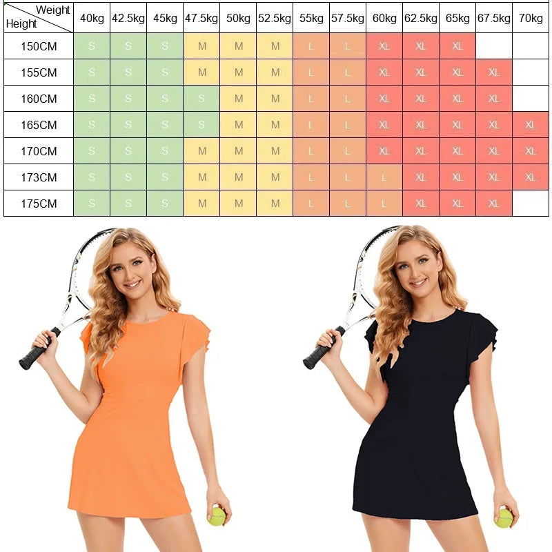 Cloud Rise Golf Tennis Dress Sports Pocket Shorts Gym HOT Girl Workout One Piece Yoga Suit Women Running Outdoor Fitness Dresses