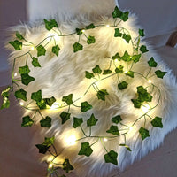 2Meter Fake Green Leaf Ivy Vine with LED Lights String for Home Bedroom Decor Wedding Glowing Artifical Plant Garland Home Decor - Buy online at  Vibe In Cart.
