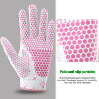 Pair of Women's Warm PU Leather Winter Golf and Driving Gloves