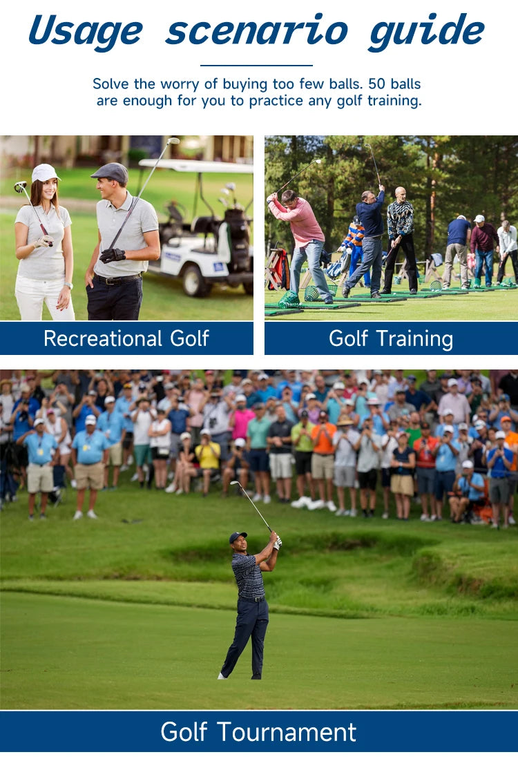 Caiton 50pcs 2-Layer Golf Balls - 332 Dimple, Max Distance, Spin Control, Durable, Precision - For Golf Training & Play - Buy online at  Vibe In Cart.