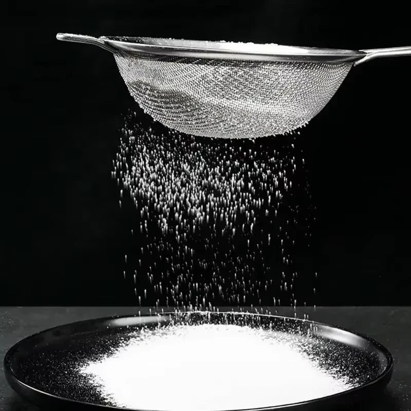 Stainless Steel Sieve Fine Mesh Filter Slotted Spoon Kitchen Accessories For Cooking Baking Oil Flour Strainer Sifter - Buy online at  Vibe In Cart.