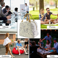 Insulated Oxford Fabric Lunch and Picnic Bag, 1 Pack