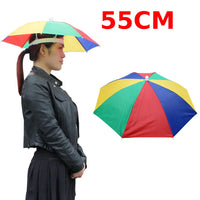 Portable Polyester Umbrella Hat for Fishing Anti-Rain Anti-Sun