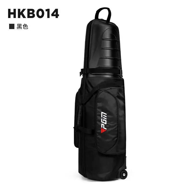 Hard Shell Nylon Golf Bag, Black, 38x34x134cm