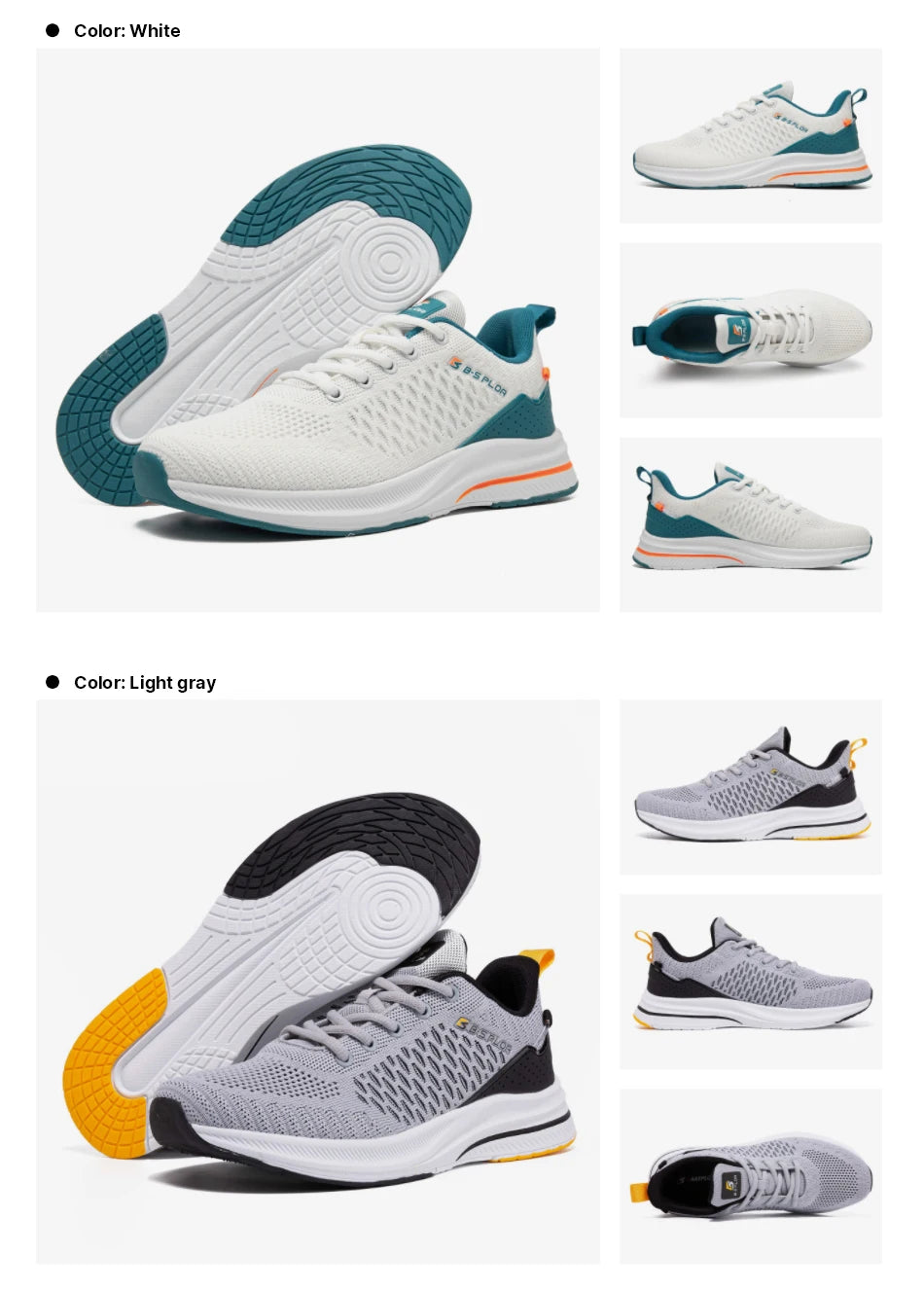 Baasploa Lightweight Running Shoes For Men Comfort Men's Designer Mesh Casual Sneakers Lace-Up Male Outdoor Sports Tennis Shoes - Buy online at  Vibe In Cart.