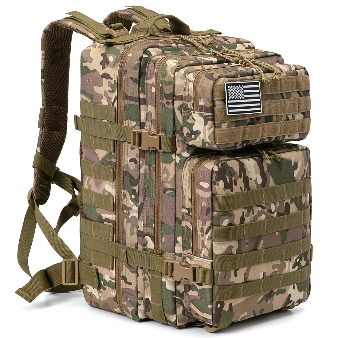 Outdoor Tactical Backpack for Men 45L Polyester with Molle