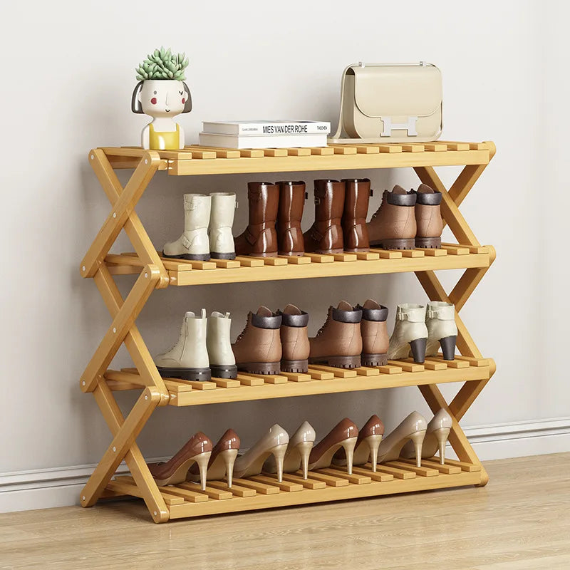 Free installation at home doorstep, simple multi-level rental house, shoe cabinet, dormitory storage, folding shoe rack - Buy online at  Vibe In Cart.