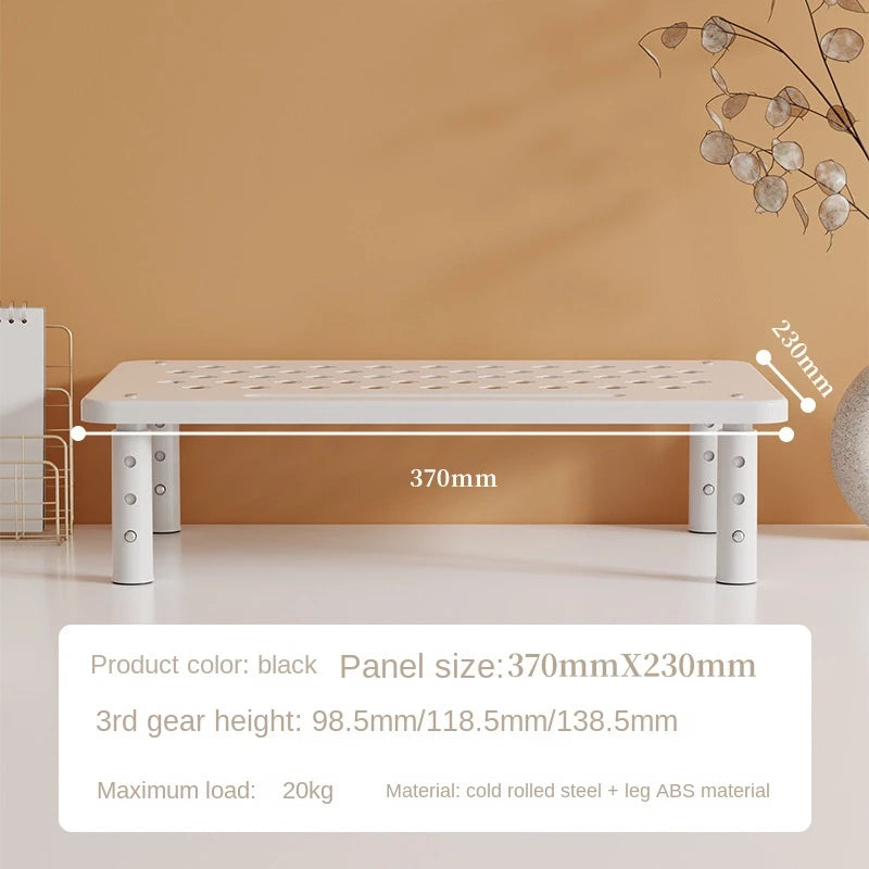 Adjustable Height Desk Monitor Stand for Laptops up to 20 Inches