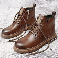 Fashionable versatile spring autumn new high top men's shoes casual comfortable men's shoes trendy retro simple warm short boots - Buy online at  Vibe In Cart.