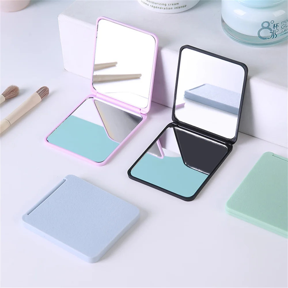 Foldable Makeup Mirror Portable Double-Sided Mirror Student Dormitory Desktop Small Gift Wholesale - Buy online at  Vibe In Cart.