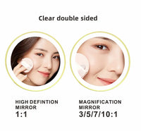 8 inch Makeup Mirror Chrome 3x/5x/7x/10x Magnifying Double Side USB Charging Bathroom 3 color light Smart Cosmetic Mirrors - Buy online at  Vibe In Cart.