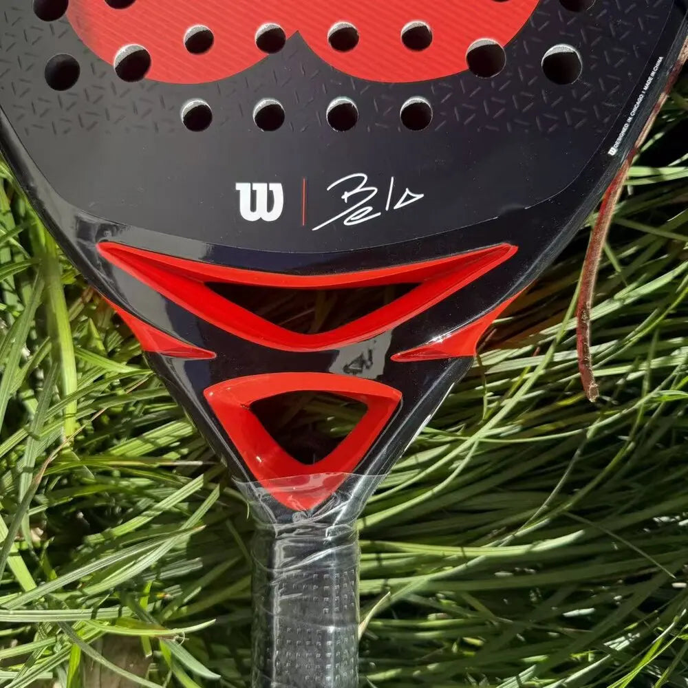 Wilson Professional Tennis Rackets Carbon Fibre Surface Diamond Shape with Eva Memory Flex Foam Core Padel Tennis Racquets - Buy online at  Vibe In Cart.