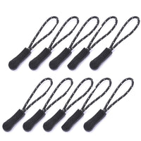Set of 10 PVC Zipper Pull Replacement Clips for Bags