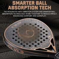 AMASPORT 18K Carbon Cubic Padel Racket Diamond Shape with 3D-Textured Surface Smarter System for Enhanced Control Padel Racquet - Buy online at  Vibe In Cart.