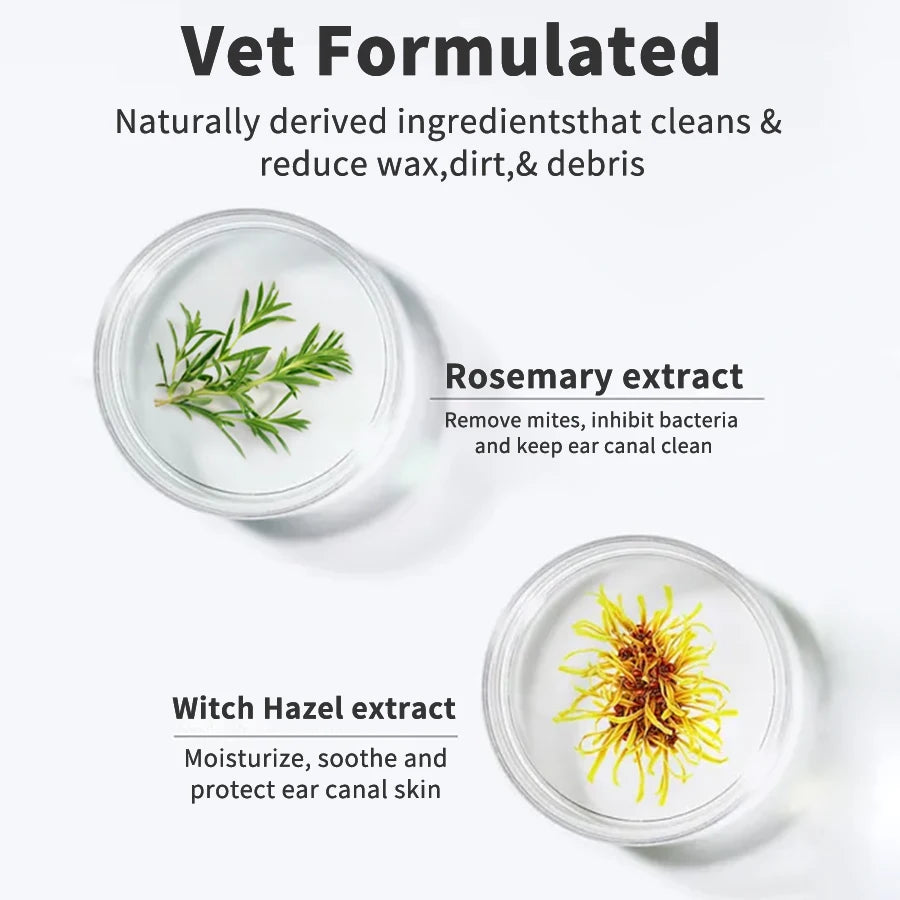 Pet Ear Wipes, Ear Cleaner Finger Wipes for Cats and Dogs, Soft & Easy Otic Cleaning Pads, Pet Supplies for Regular Soothing Odo - Buy online at  Vibe In Cart.