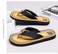 Men's GAT Flip-Flops Wide Strap Non-Pinch Retro Outdoor Anti-Slip Breathable British Style Sandals Beach Shoes - Buy online at  Vibe In Cart.