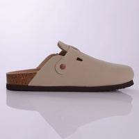 Men's Outdoor Slippers with Cow Suede Lining and EVA Insole