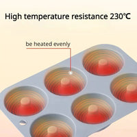 6Holes Baking Mold Food Grade Silicone Non-stick Donut Molds Chocolate Cupcake Pan DIY Muffin Kitchen Tool for Oven Bakeware - Buy online at  Vibe In Cart.