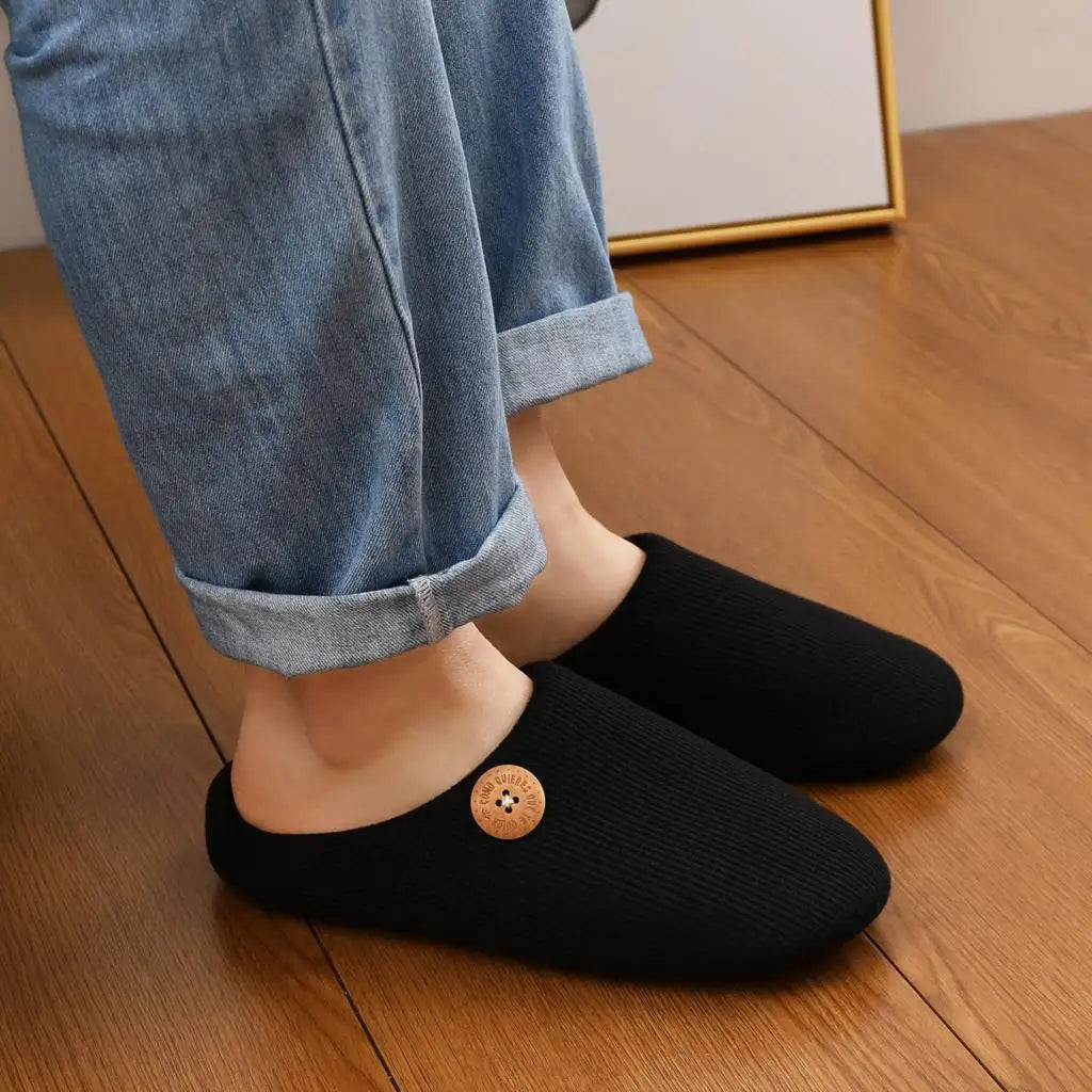 Men's Soft Antiskid Indoor Slippers Casual Winter Style